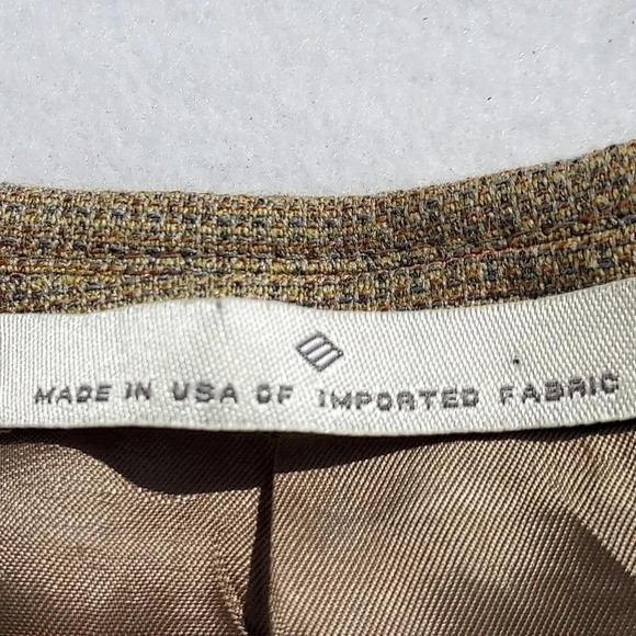 Joseph Abboud Mens Suit Jacket Lihht Brown 41R - Picture 3 of 9